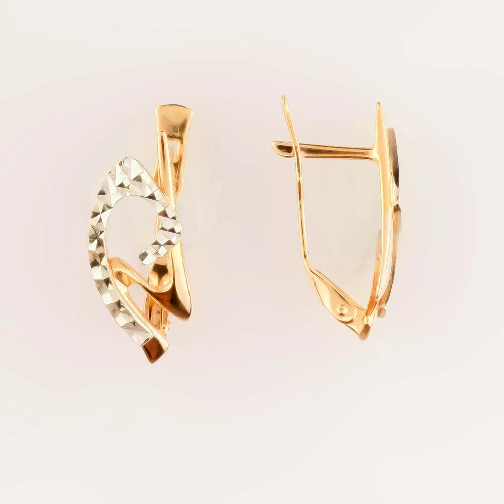 Серьги из красного золота 585 пробы