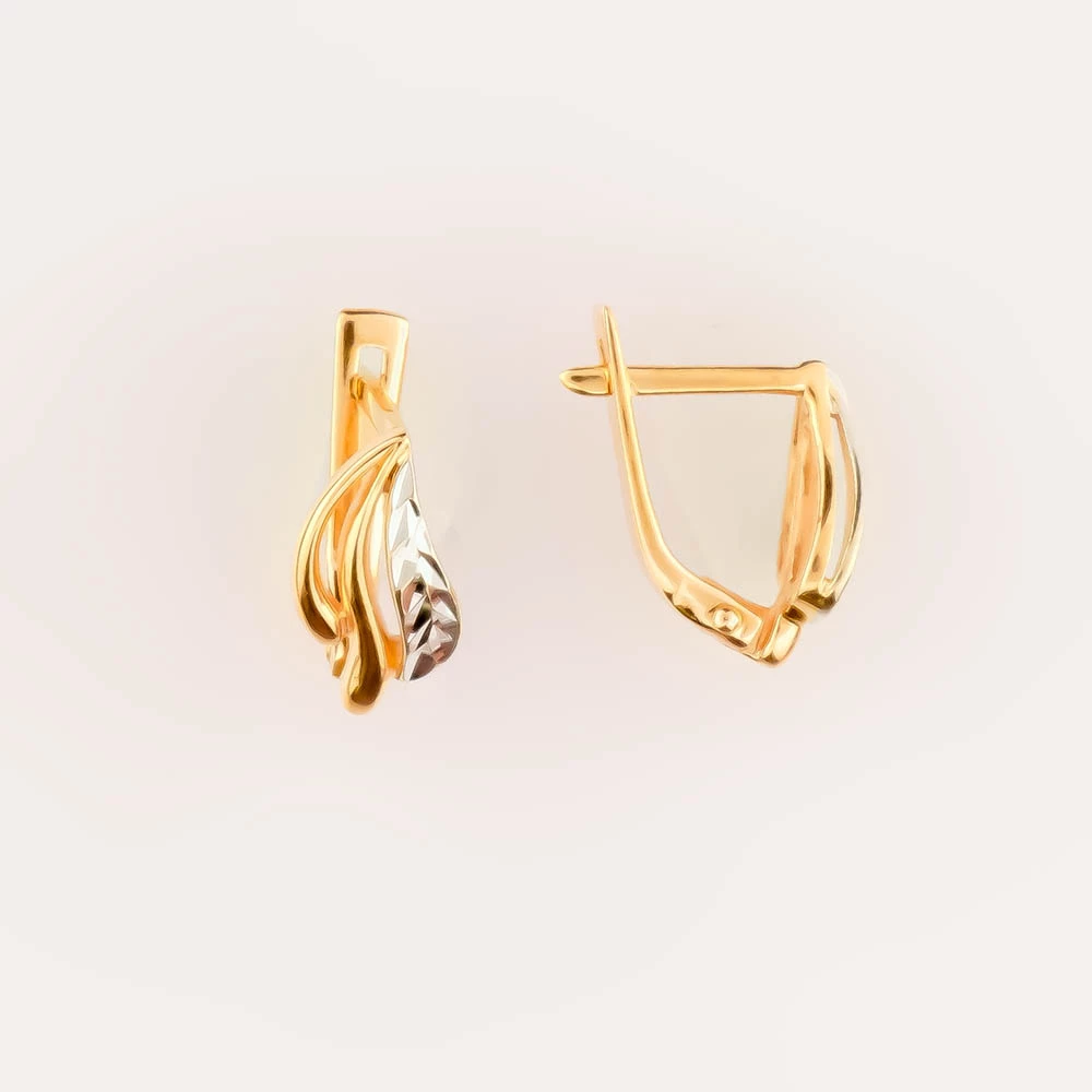 Серьги из красного золота 585 пробы