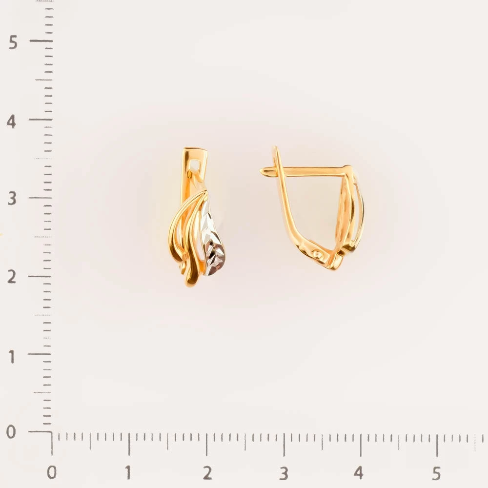 Серьги из красного золота 585 пробы