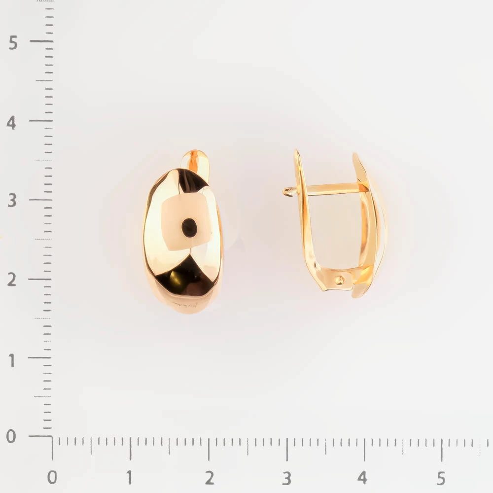 Серьги из красного золота 585 пробы