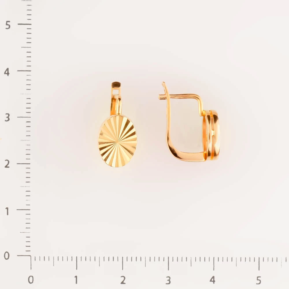 Серьги из красного золота 585 пробы