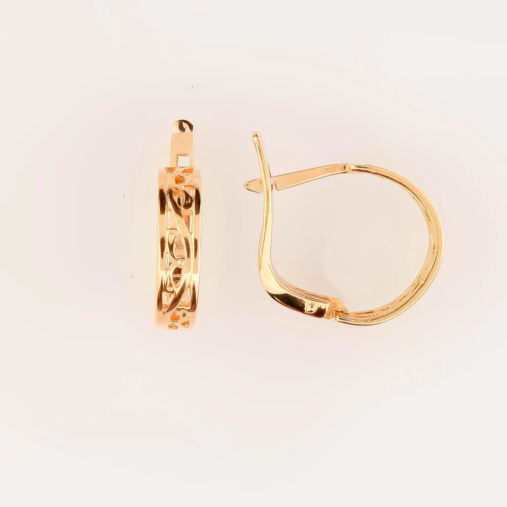 Серьги из красного золота 583 пробы