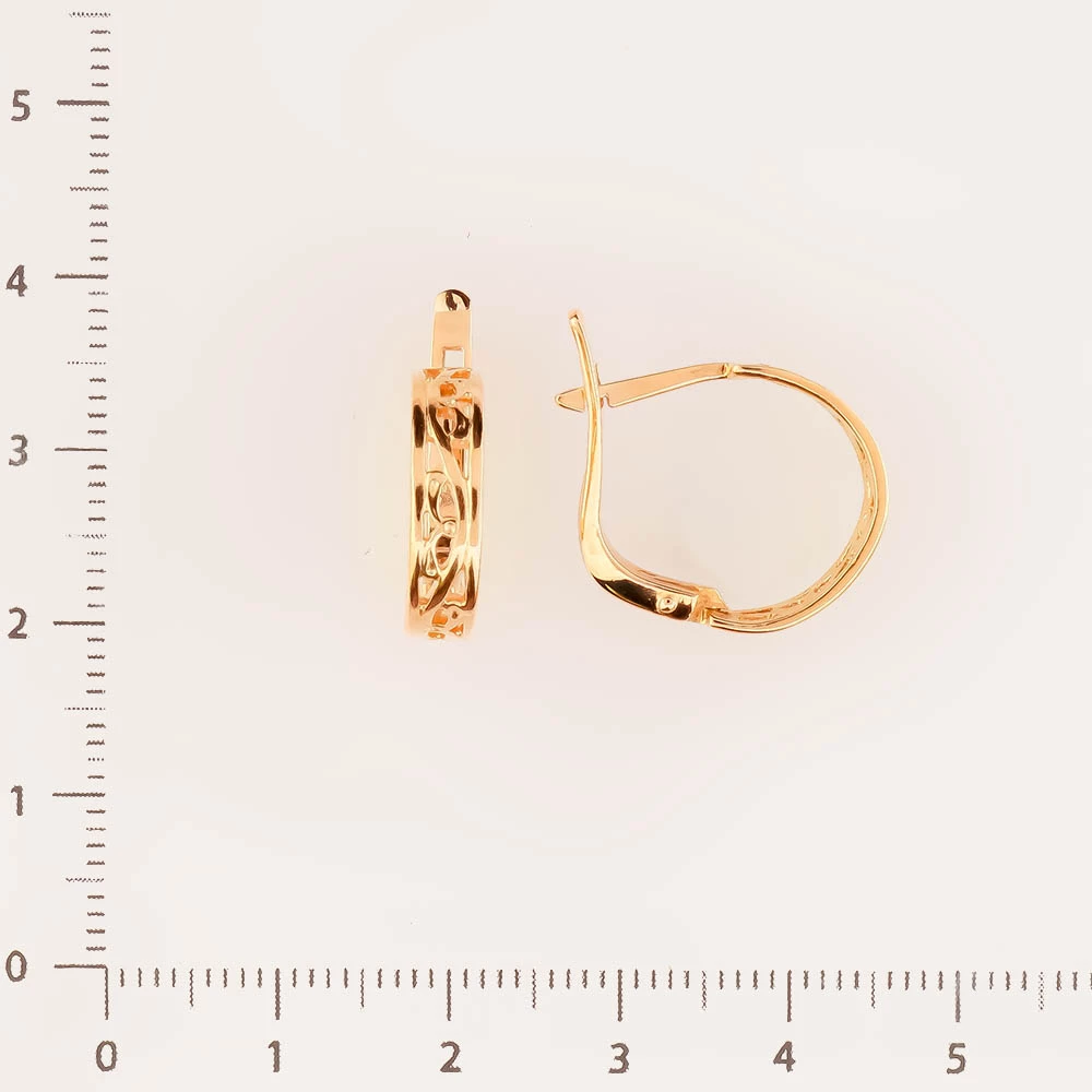 Серьги из красного золота 583 пробы