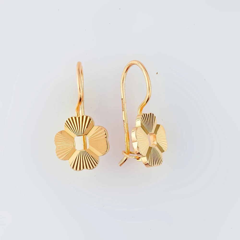 Серьги из красного золота 583 пробы