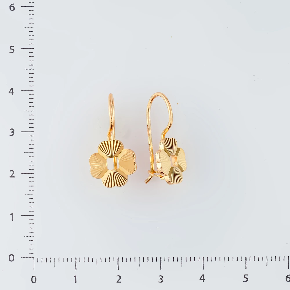 Серьги из красного золота 583 пробы