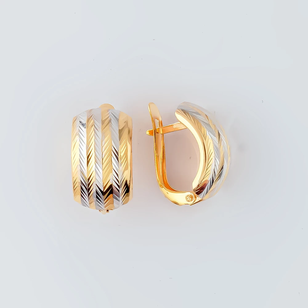 Серьги из красного золота 585 пробы