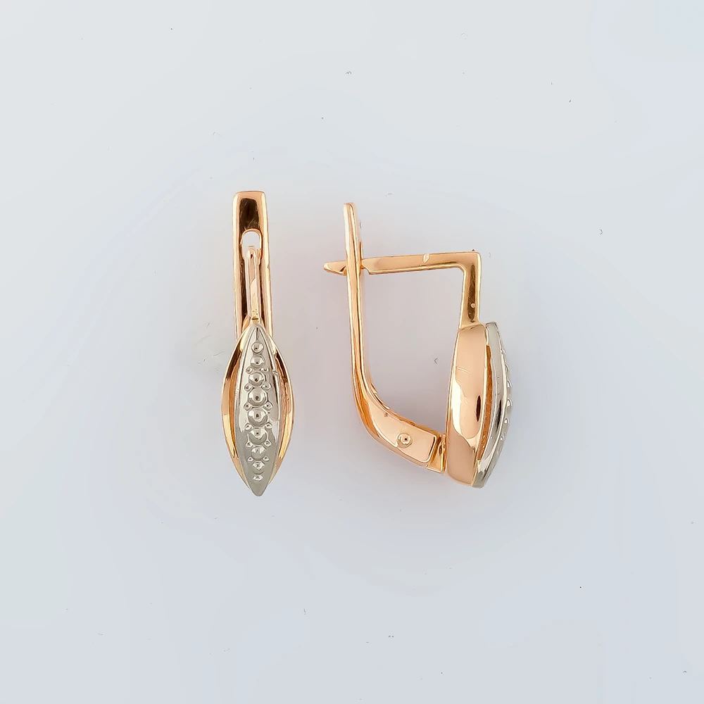 Серьги из красного золота 583 пробы