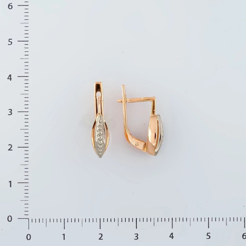 Серьги из красного золота 583 пробы