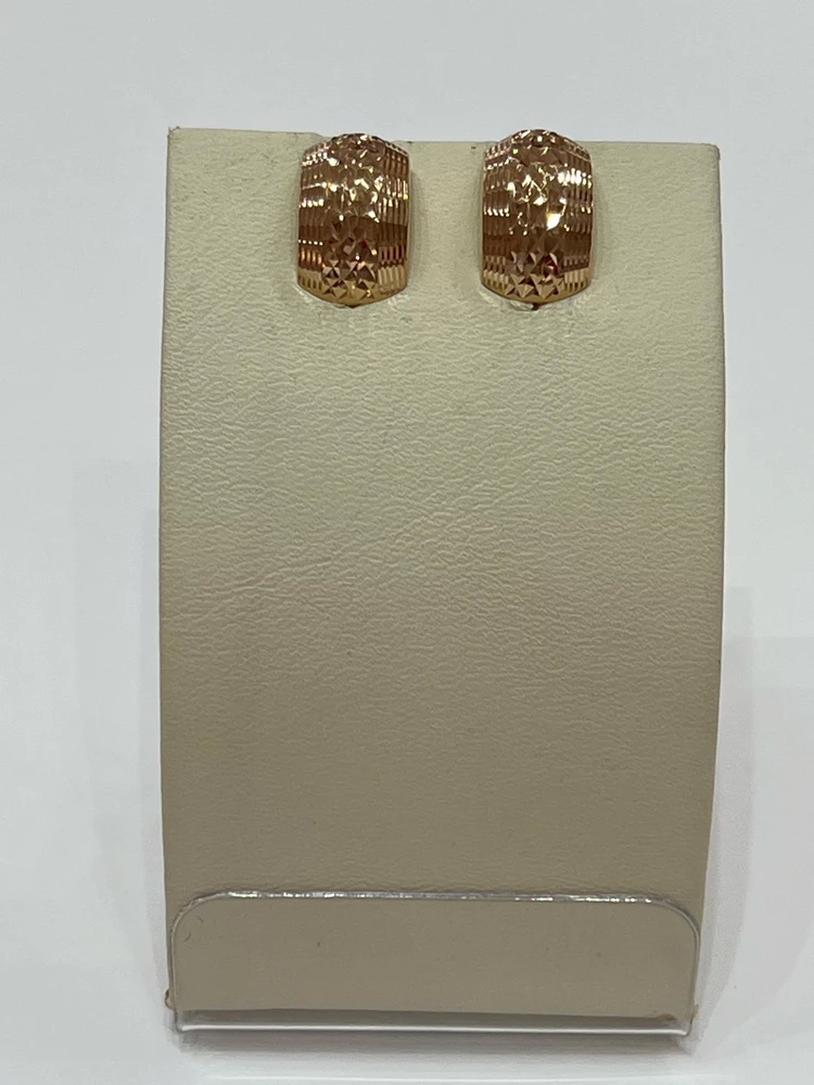 Серьги из красного золота 585 пробы