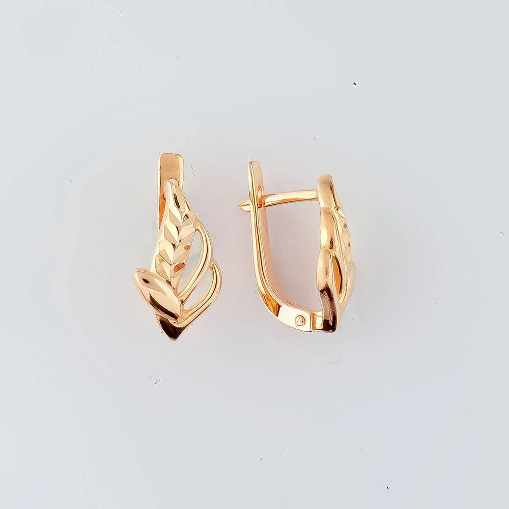 Серьги из красного золота 585 пробы