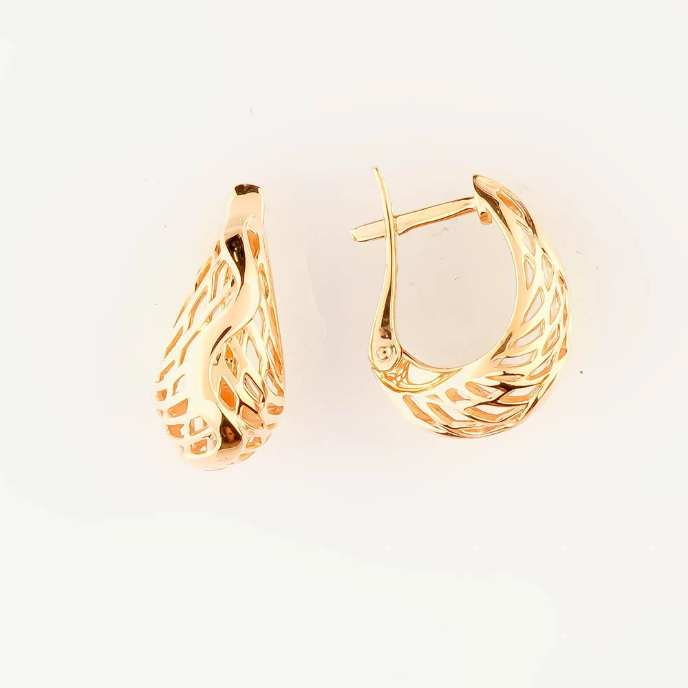 Серьги из красного золота 585 пробы