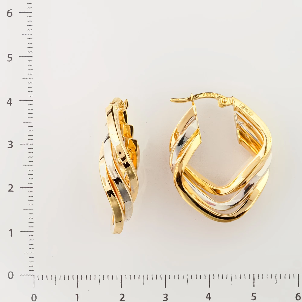 Серьги из желтого золота 585 пробы