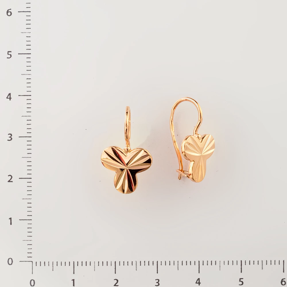 Серьги из красного золота 583 пробы