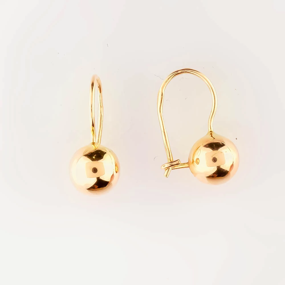 Серьги из красного золота 585 пробы