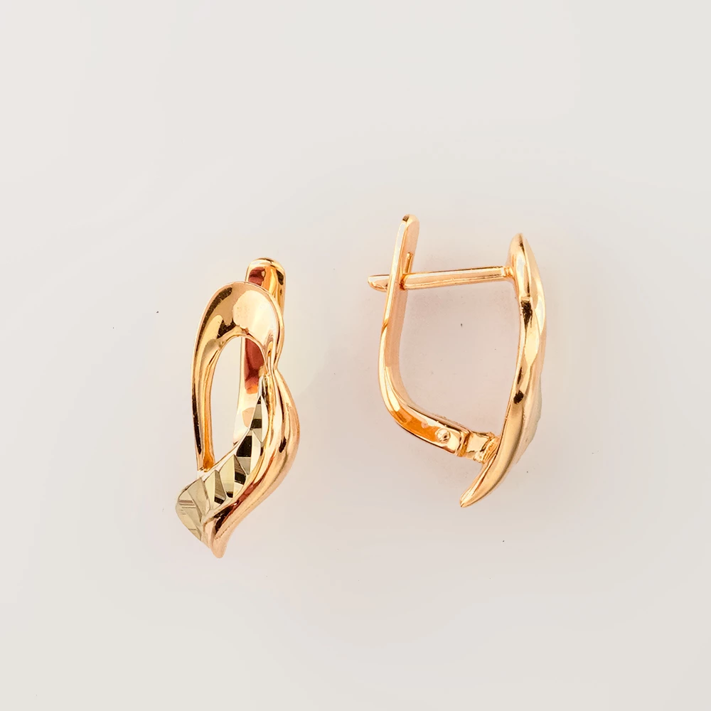 Серьги из красного золота 585 пробы