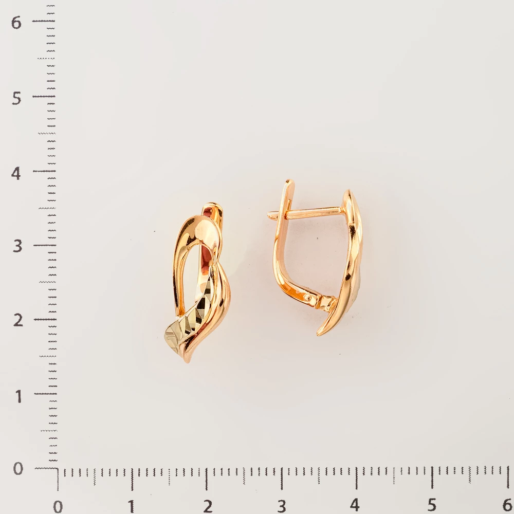 Серьги из красного золота 585 пробы