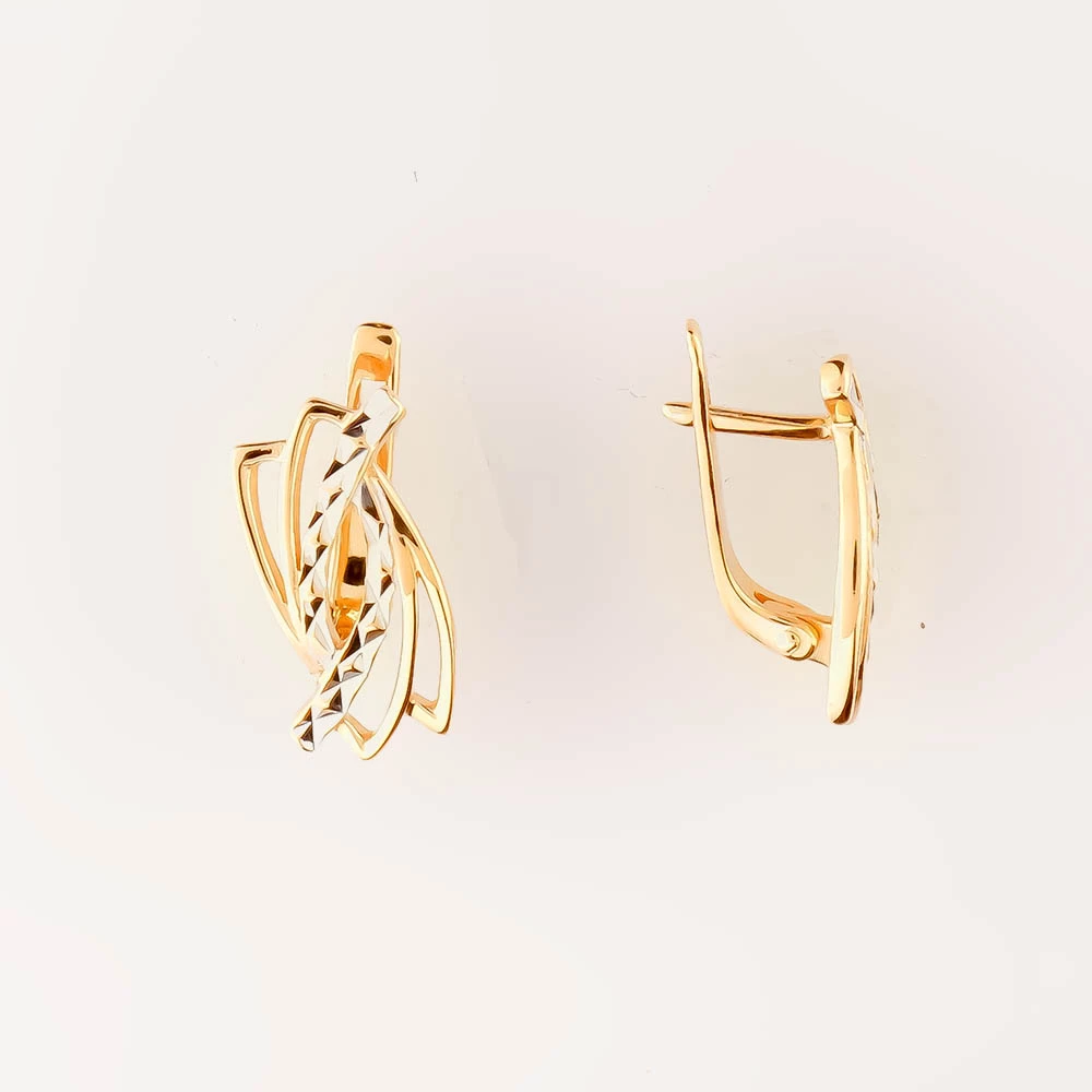 Серьги из красного золота 585 пробы