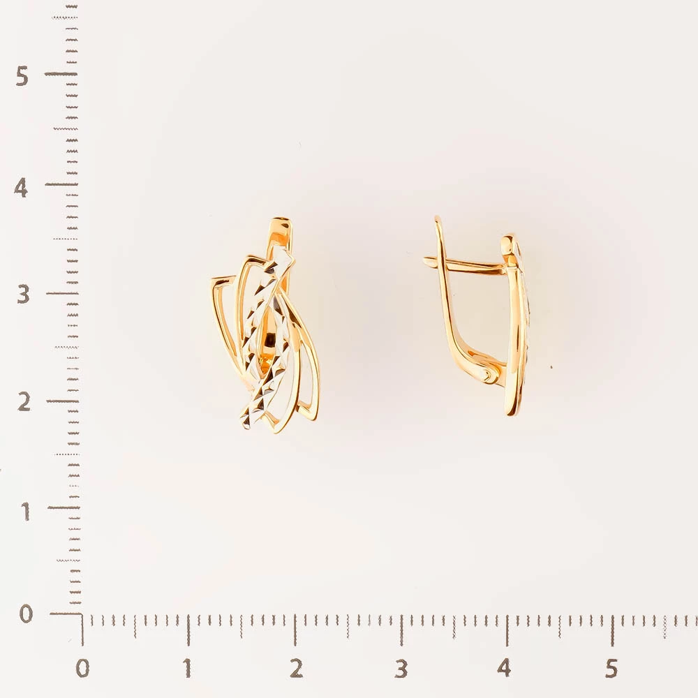 Серьги из красного золота 585 пробы