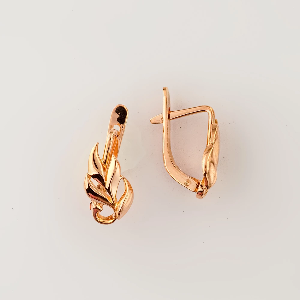 Серьги из красного золота 583 пробы