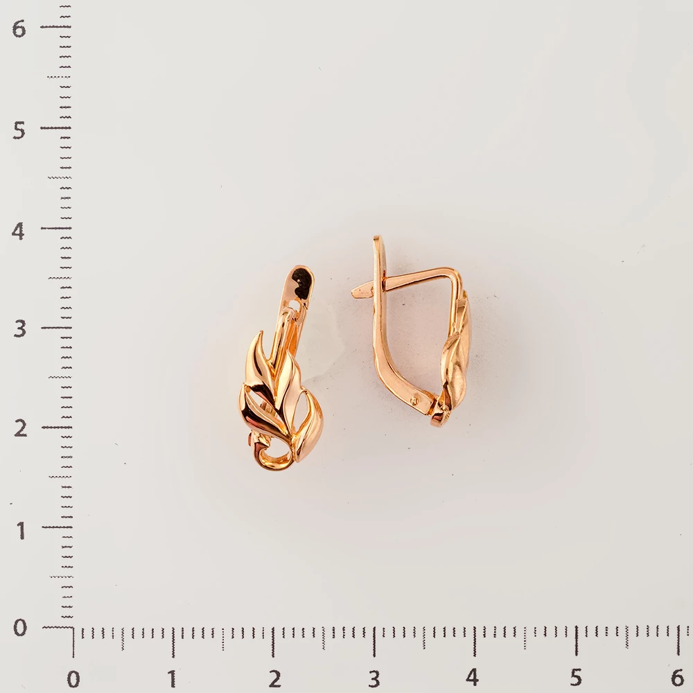 Серьги из красного золота 583 пробы