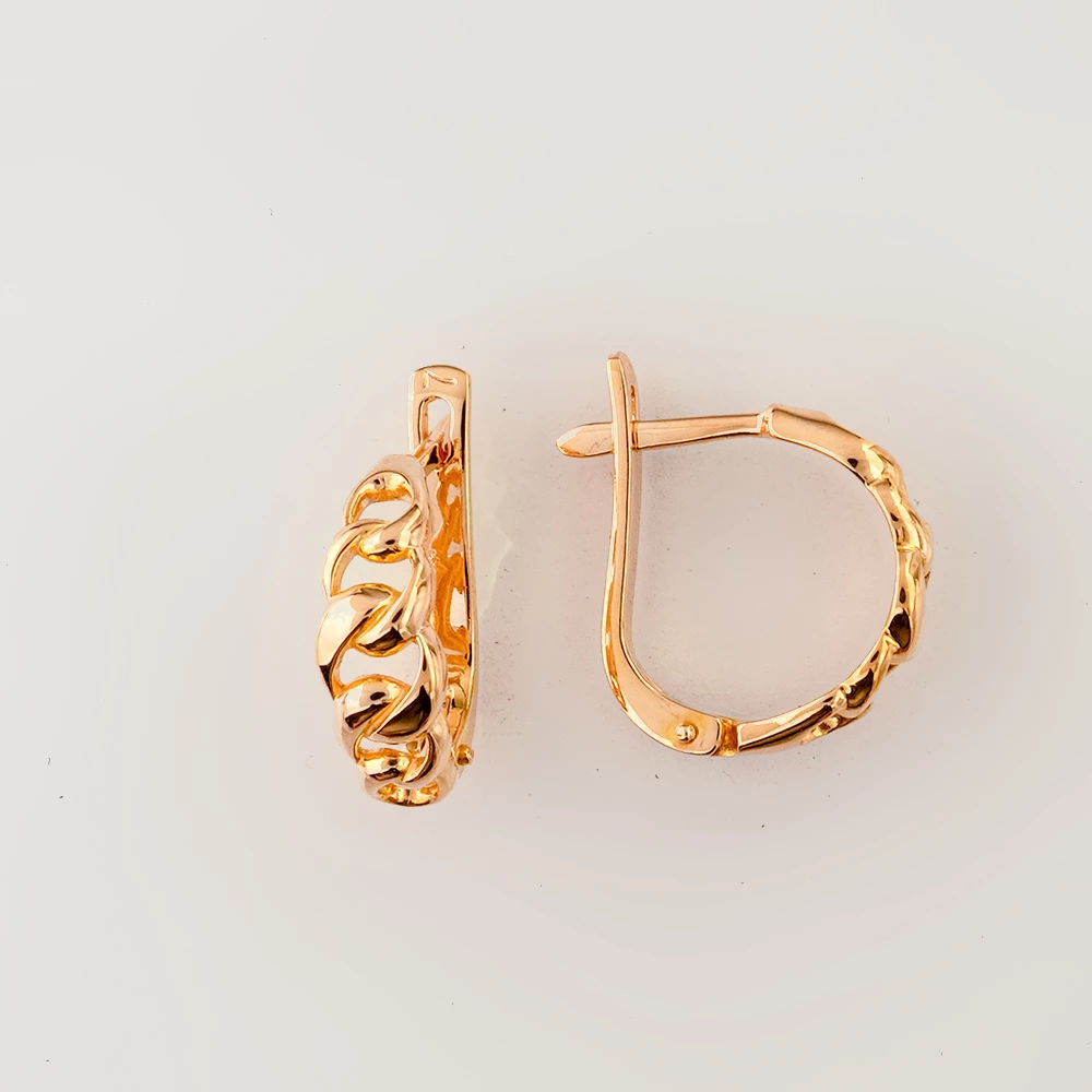 Серьги из красного золота 585 пробы