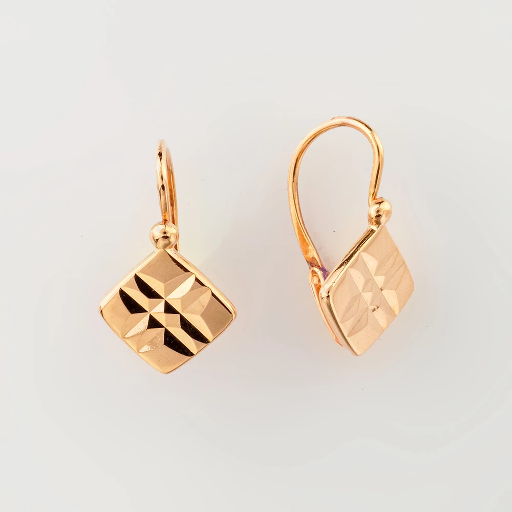 Серьги из красного золота 583 пробы