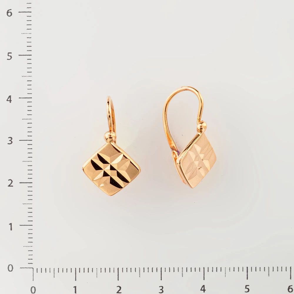 Серьги из красного золота 583 пробы