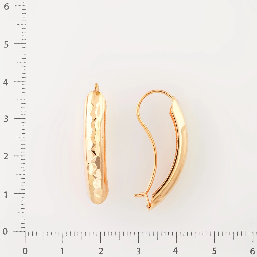Серьги из красного золота 585 пробы