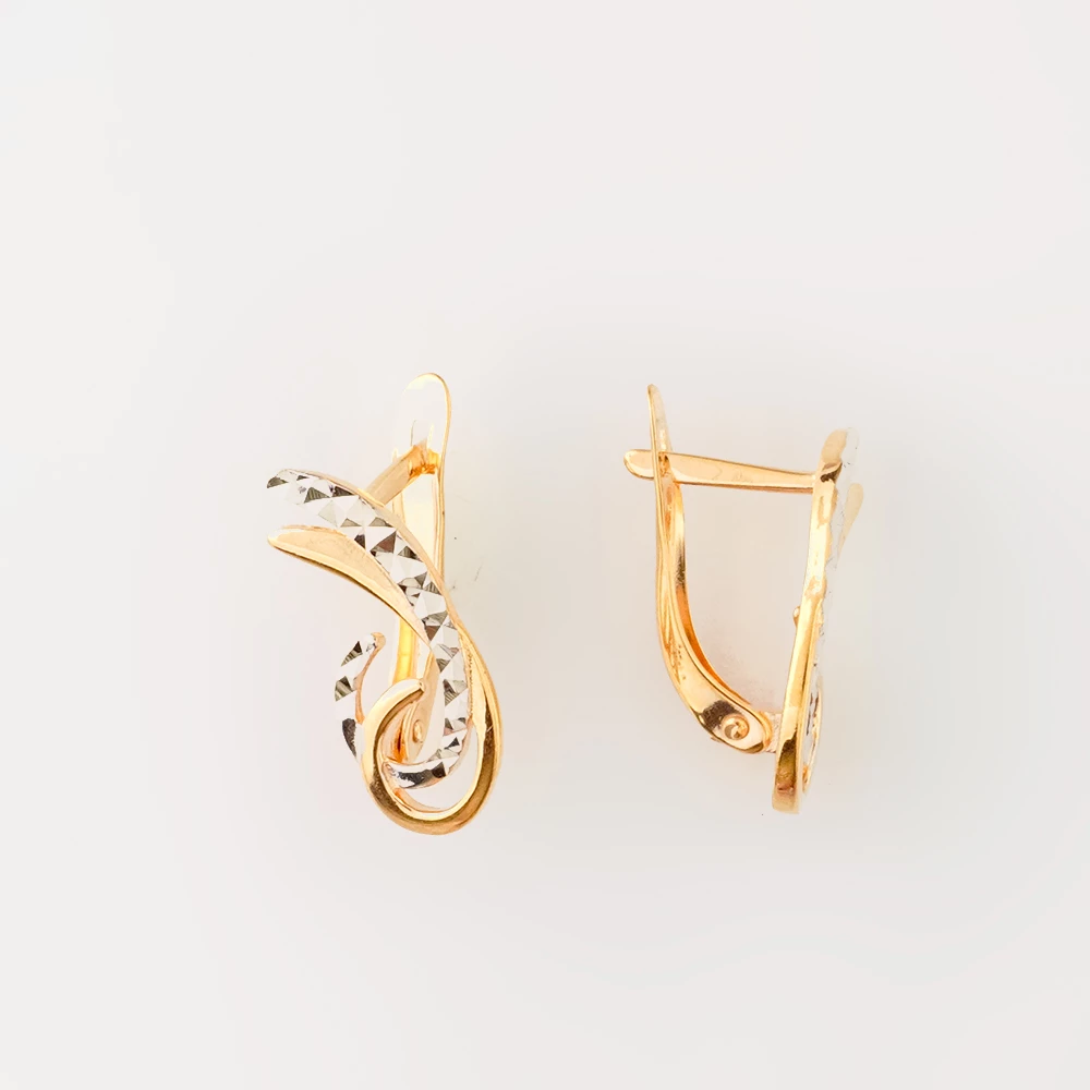 Серьги из красного золота 585 пробы