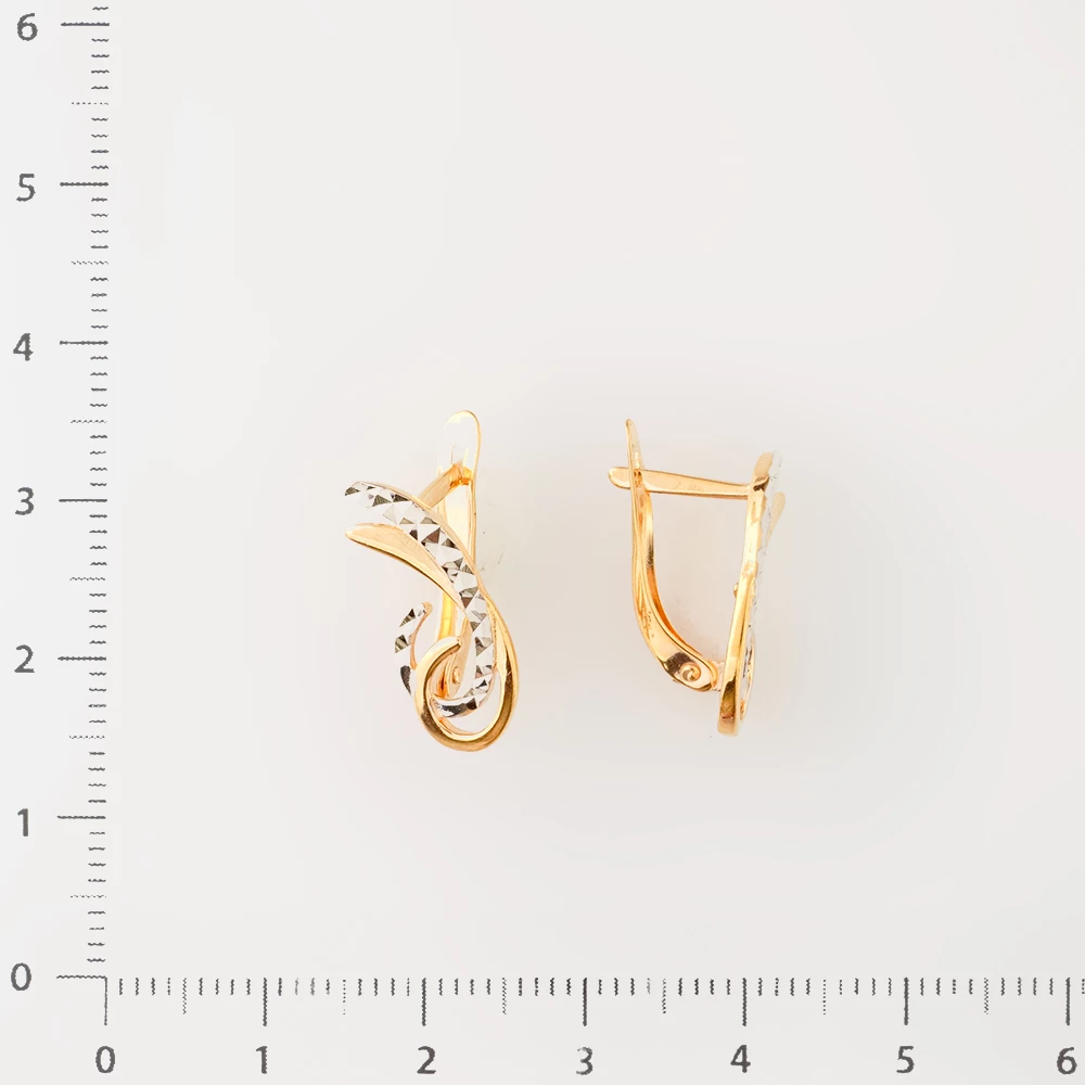 Серьги из красного золота 585 пробы