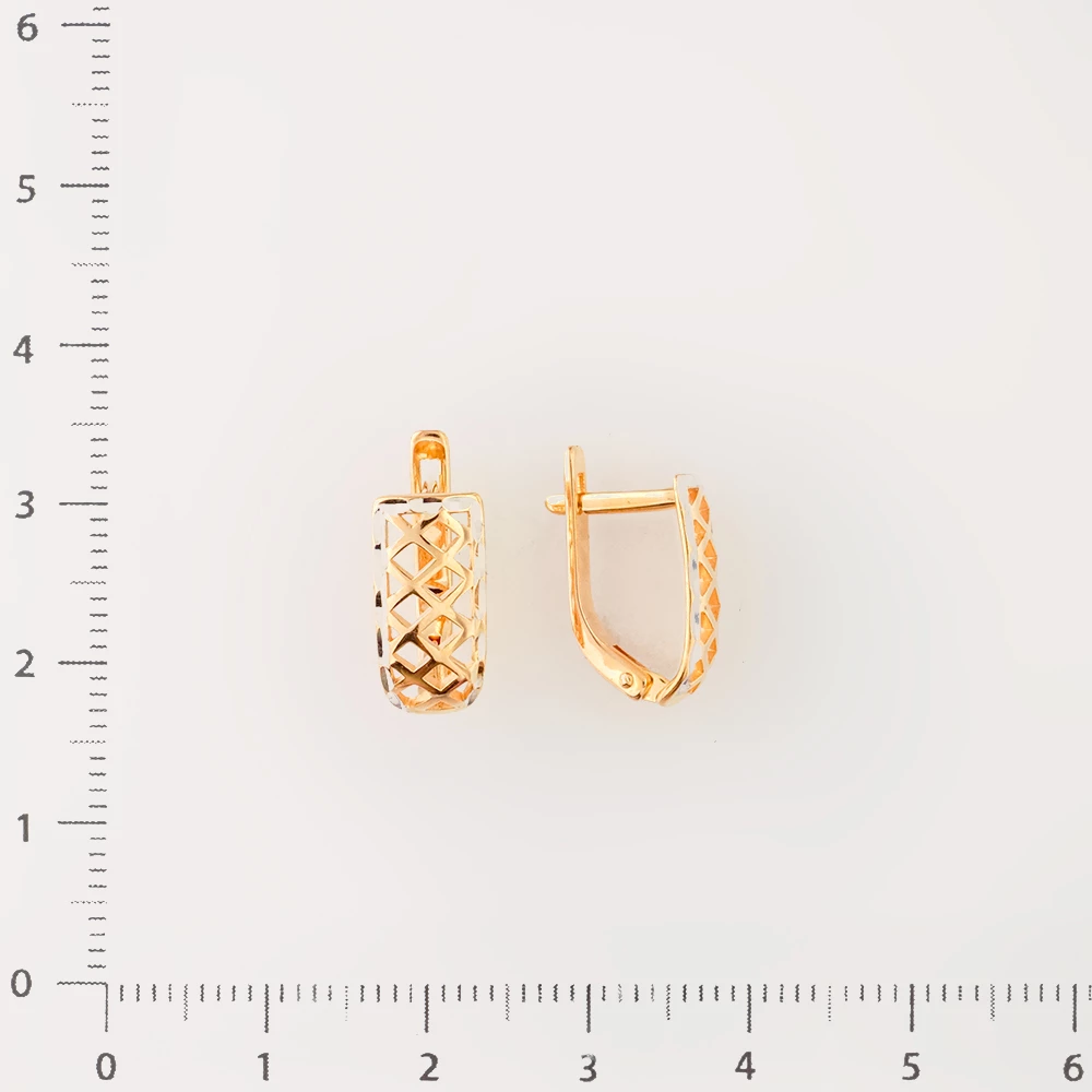 Серьги из красного золота 585 пробы