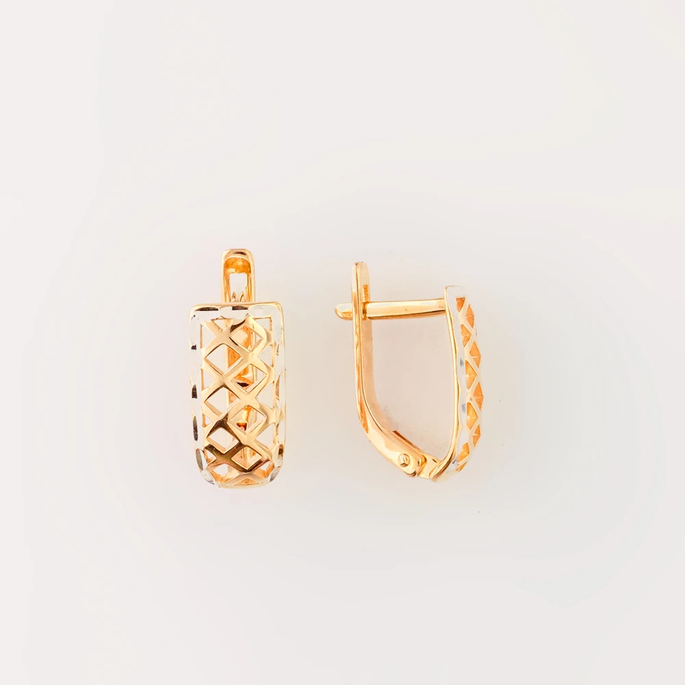 Серьги из красного золота 585 пробы