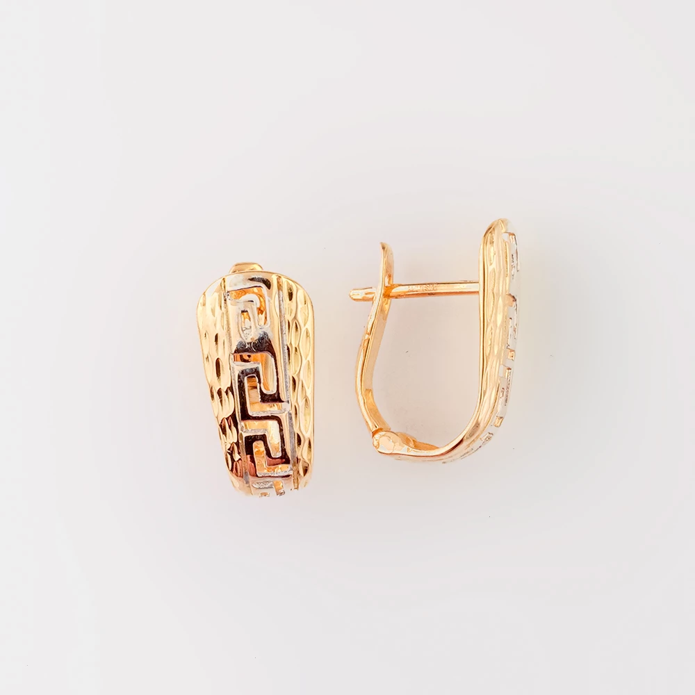 Серьги из красного золота 585 пробы