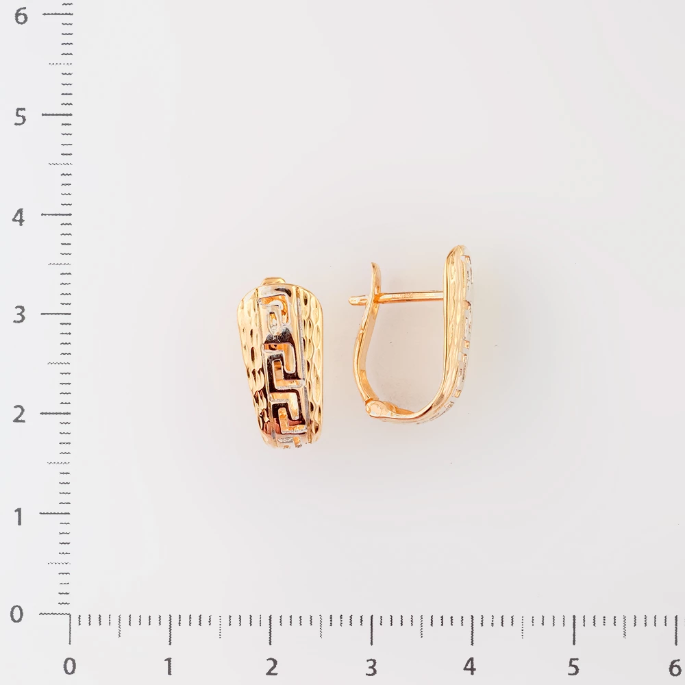 Серьги из красного золота 585 пробы