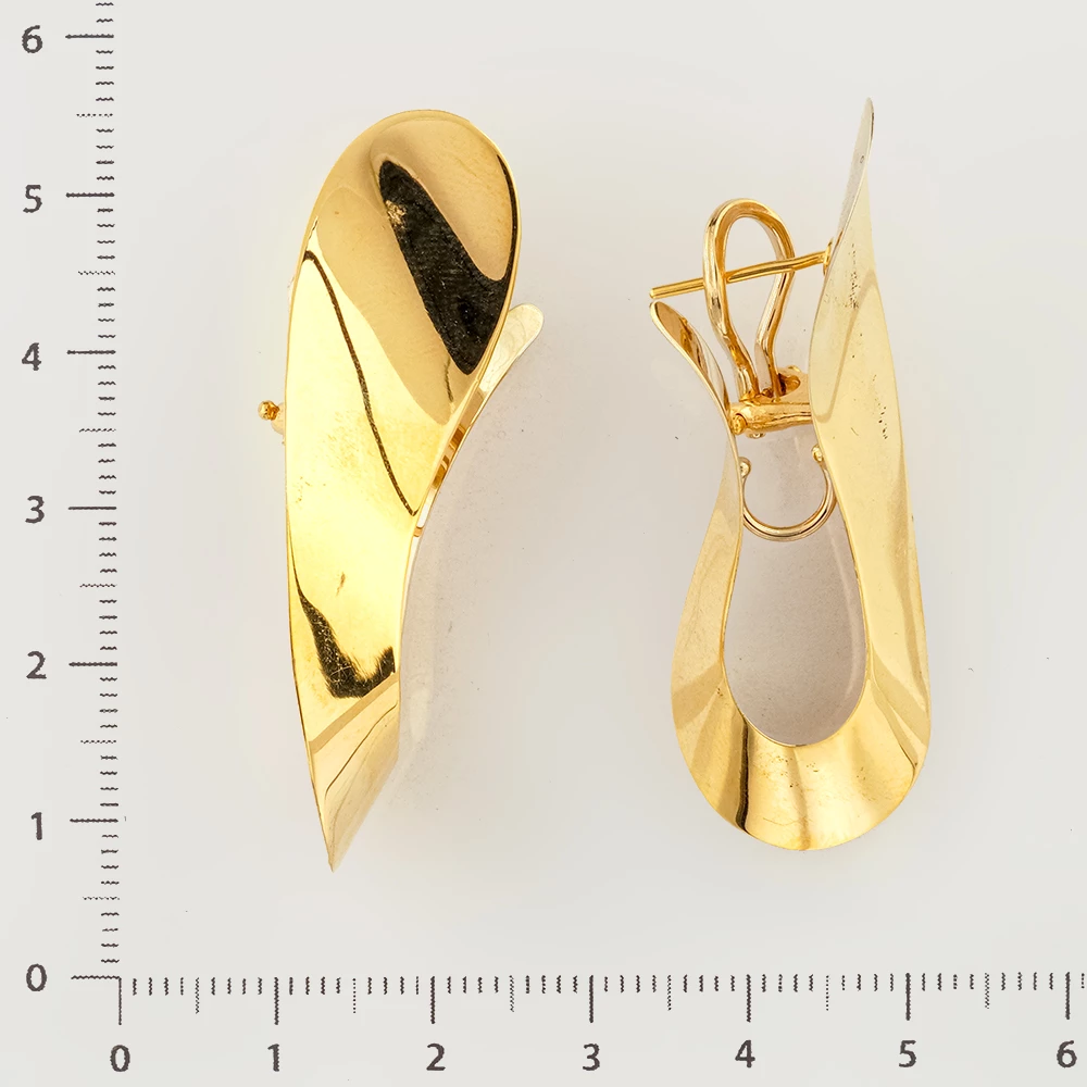 Серьги из желтого золота 750 пробы