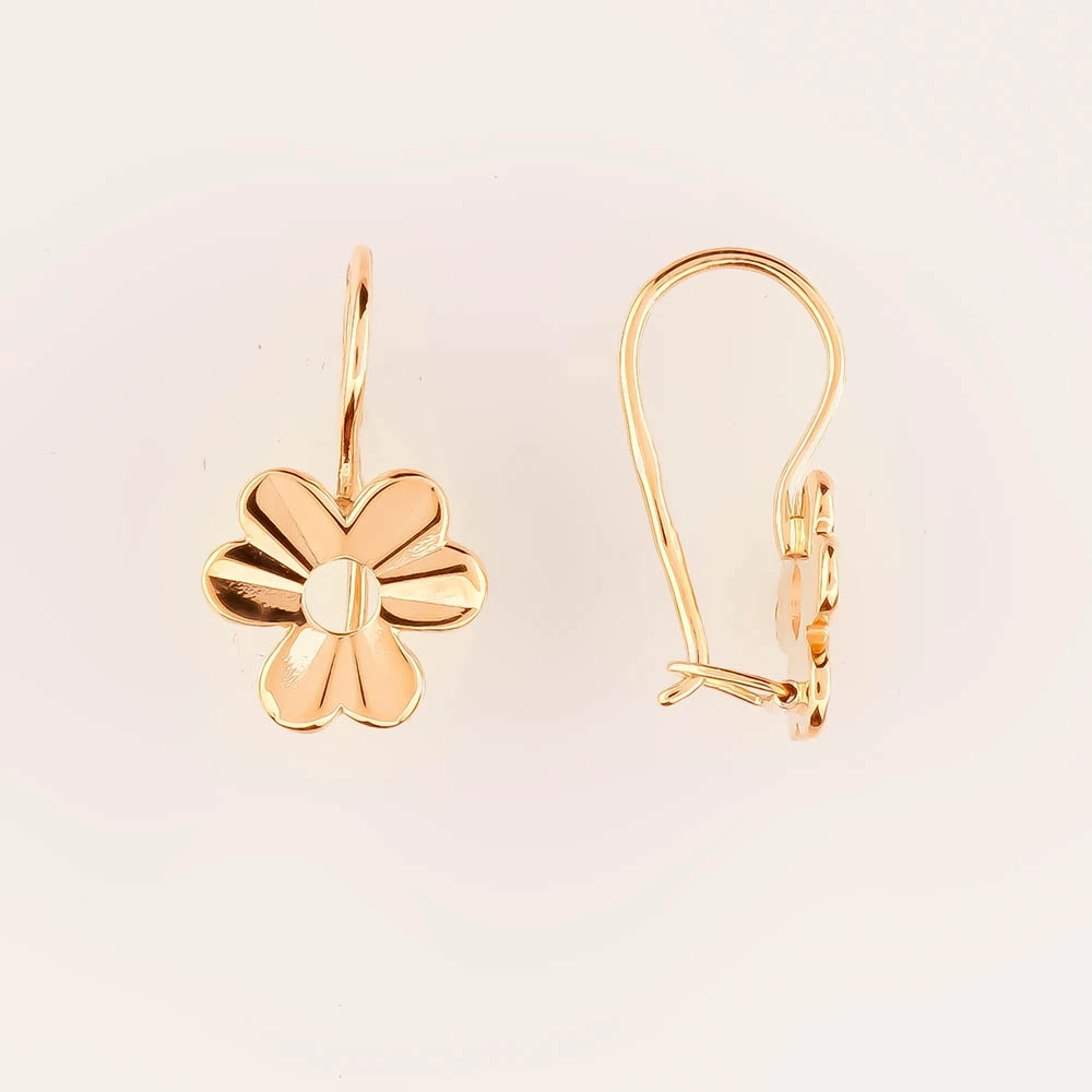 Серьги из красного золота 583 пробы