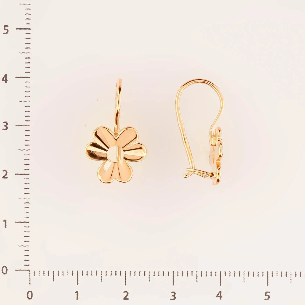 Серьги из красного золота 583 пробы