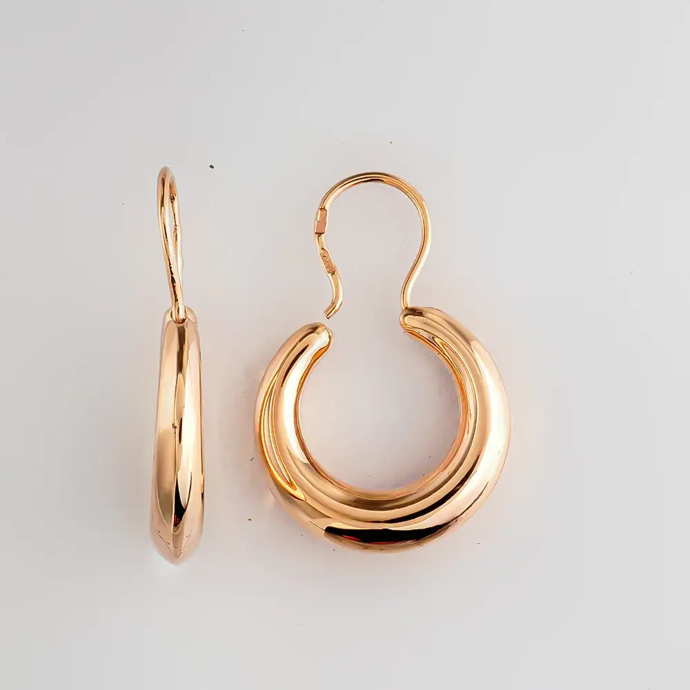 Серьги из красного золота 585 пробы