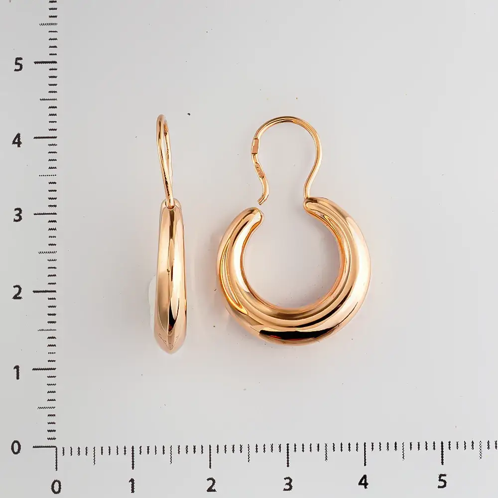Серьги из красного золота 585 пробы