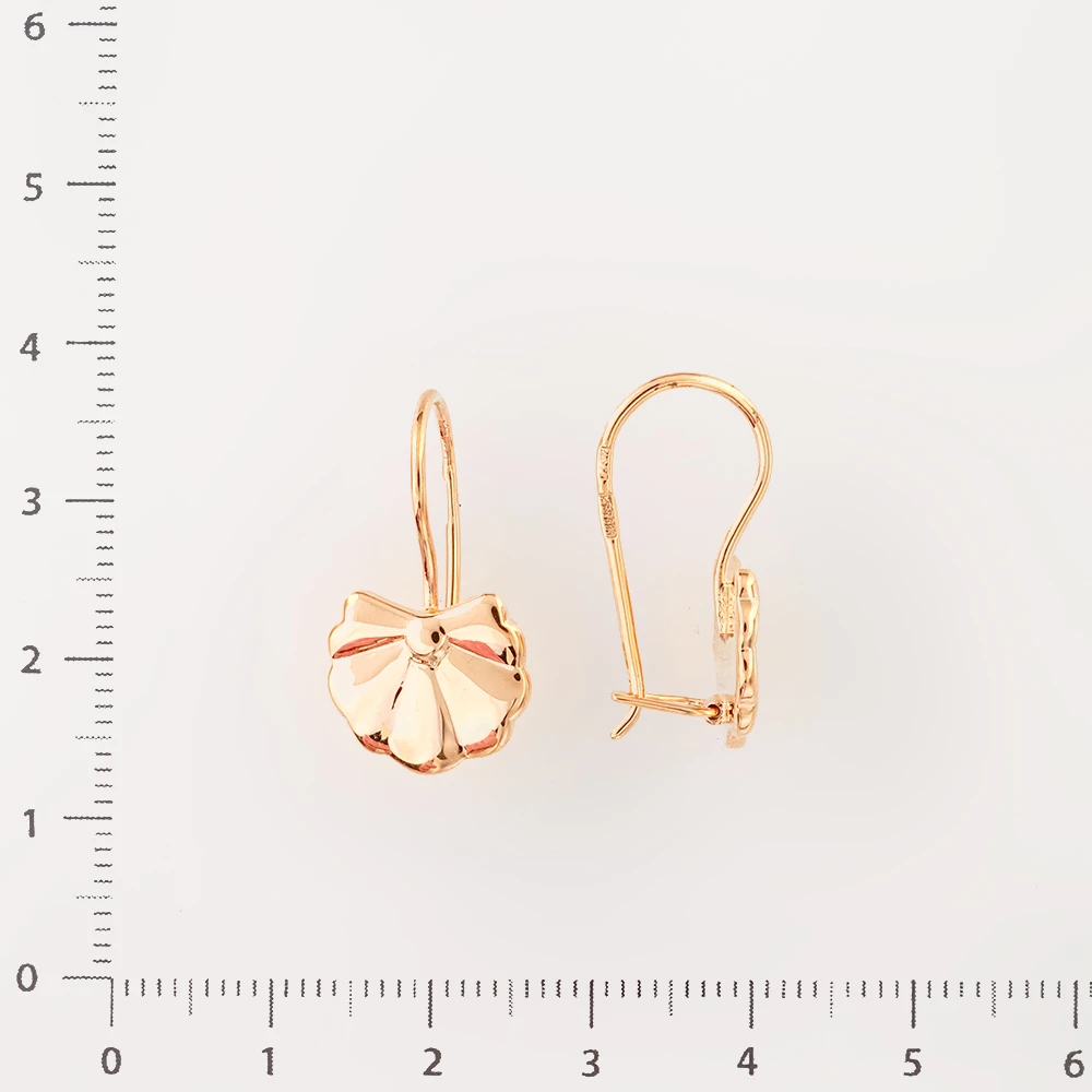 Серьги из красного золота 583 пробы