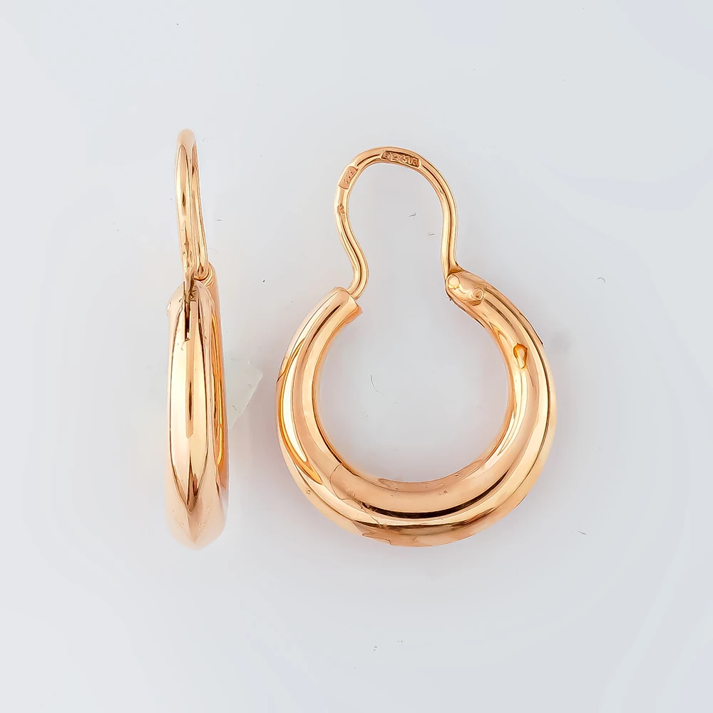 Серьги из красного золота 583 пробы