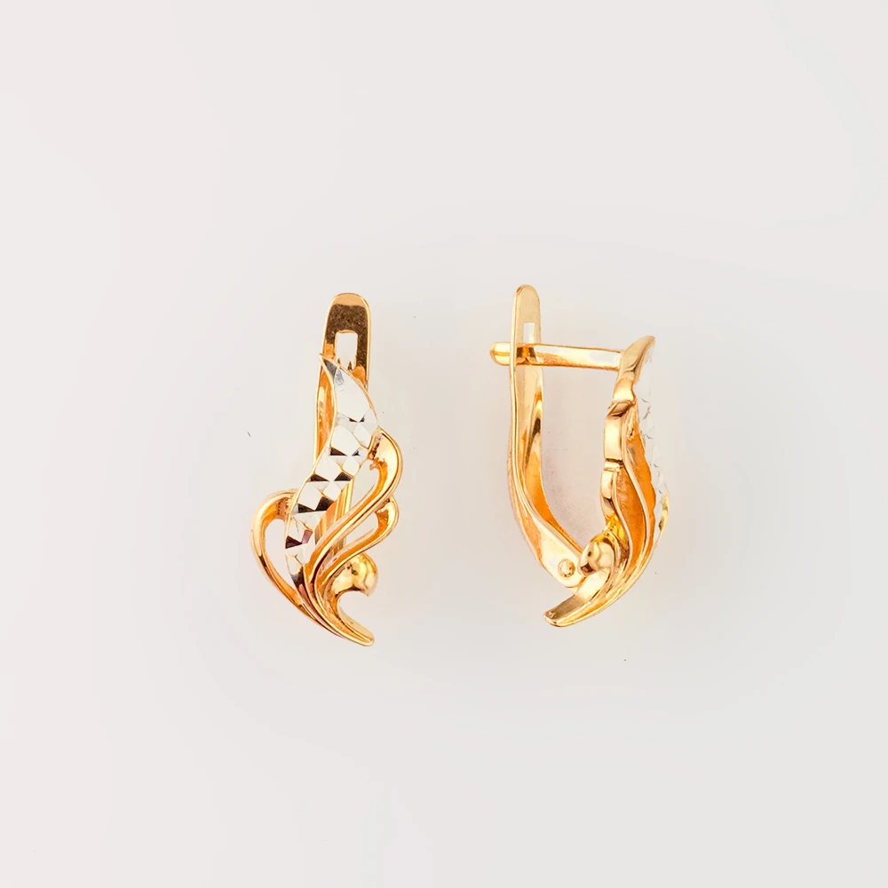 Серьги из красного золота 585 пробы