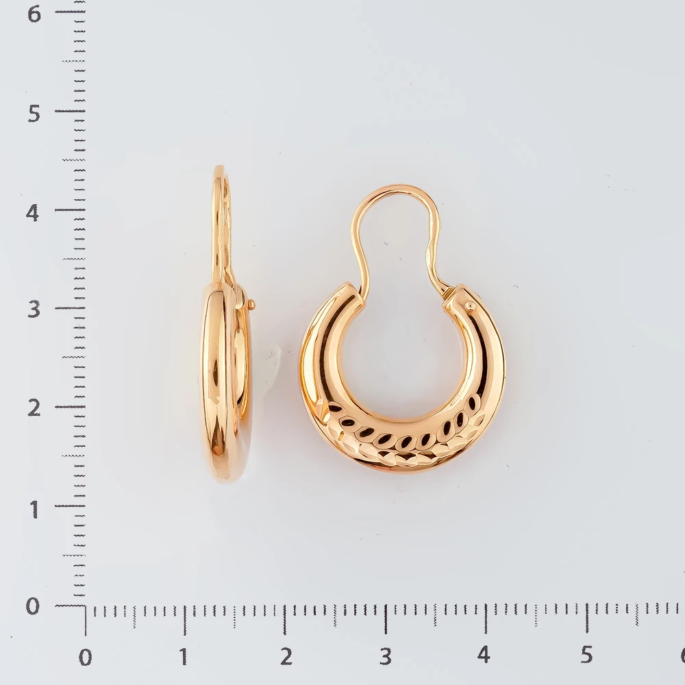 Серьги из красного золота 585 пробы