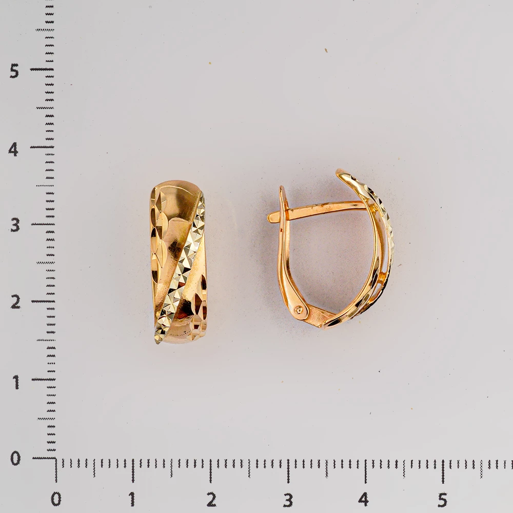 Серьги из красного золота 585 пробы