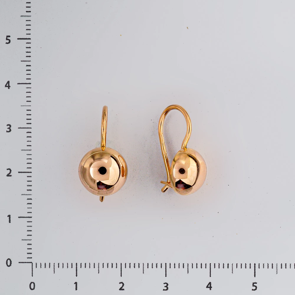 Серьги из красного золота 583 пробы