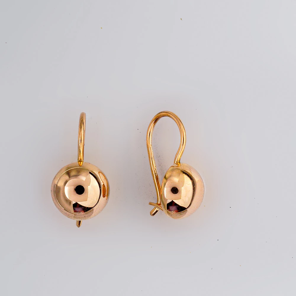 Серьги из красного золота 583 пробы
