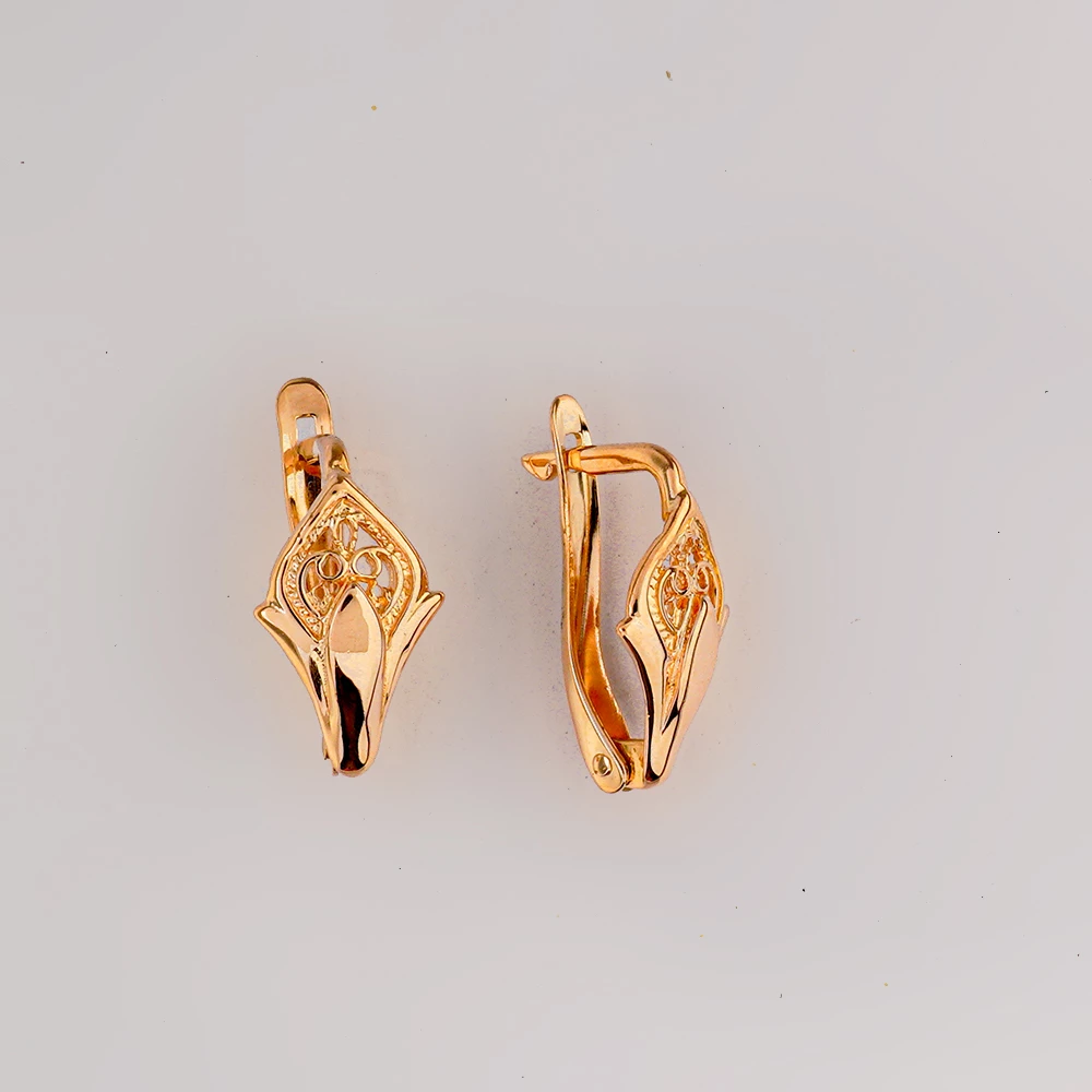 Серьги из красного золота 585 пробы