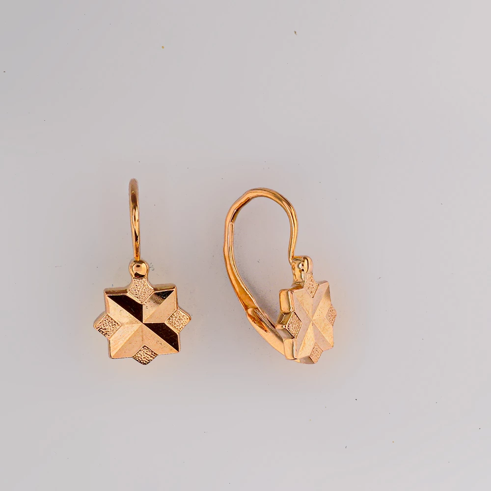 Серьги из красного золота 583 пробы