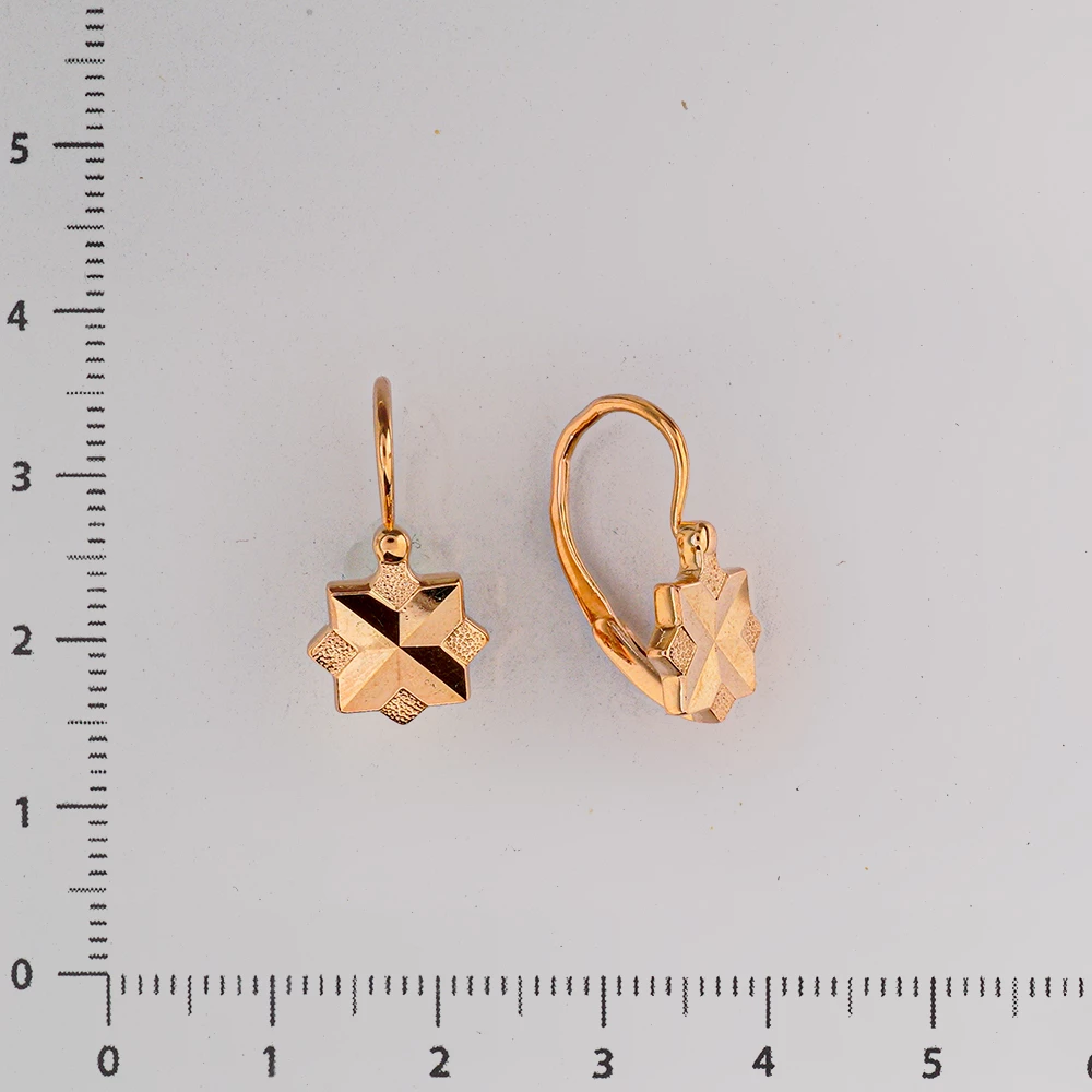 Серьги из красного золота 583 пробы