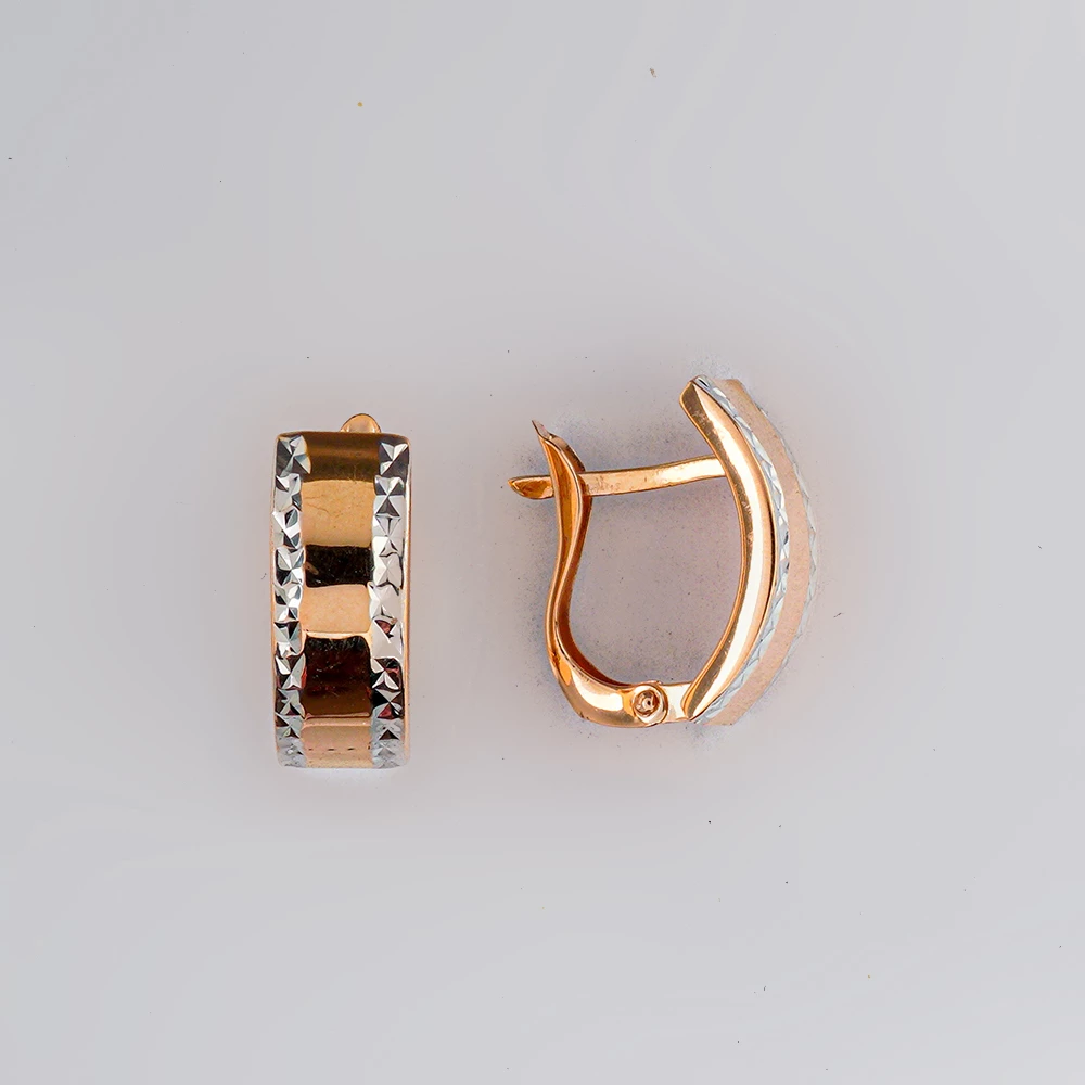 Серьги из красного золота 585 пробы